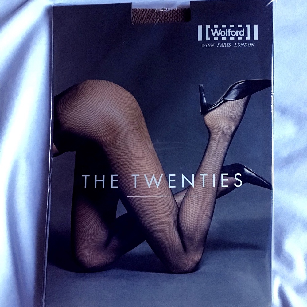Wolford The Twenties Honey Fishnet Tights